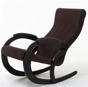 Кресло-качалка в гостиную Корсика, ткань Amigo Coffee 34-Т-AC в Барнауле
