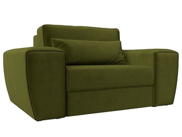 Кресло в гостиную Лига-008, Зеленый (Микровельвет) НПБ в Барнауле