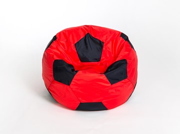 Кресло-мешок Мяч большой, красно-черный в Барнауле