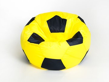 Кресло-мешок Мяч большой, желто-черный в Барнауле