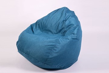 Кресло-мешок Юниор, рогожка синий в Барнауле