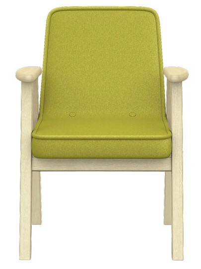 Кресло Ретро ткань лайм, каркас лак в Барнауле - изображение 3