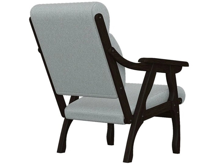 Кресло Вега 10 ткань серый, каркас венге в Барнауле - изображение 2