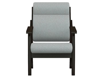 Кресло Вега 10 ткань серый, каркас венге в Барнауле - предосмотр 4