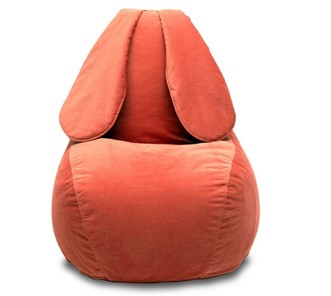 Кресло-игрушка Зайка (длинные уши), оранжевый в Барнауле - предосмотр