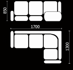 Угловой кухонный диван Нео КМ-01 (168х128 см.) в Барнауле - предосмотр 3