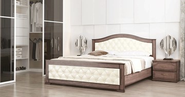 Кровать 2-спальная СВ-Стиль Стиль 3, 160х200, кожзам, с основанием в Барнауле