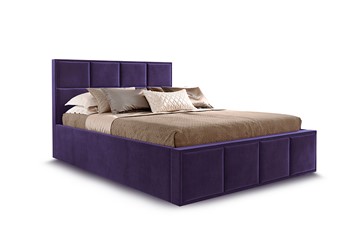 Кровать с основанием Октавия 1400,Мора фиолетовый в Барнауле