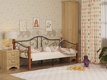 Детская кровать Гарда 7, 90х200, черная в Барнауле