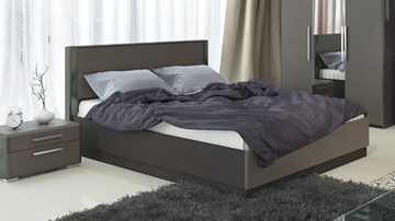 Кровать с подъемным механизмом Наоми 1600, цвет Фон серый, Джут СМ-208.01.02 в Барнауле - предосмотр