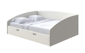 Кровать спальная Bono 160х200, Искусственная шерсть (Лама Лён) в Барнауле