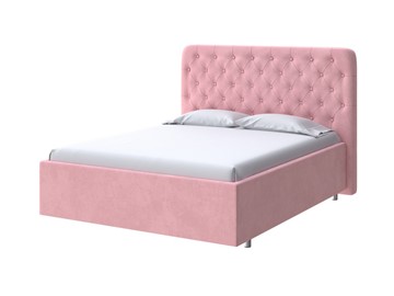 Двуспальная кровать Classic Large 160х200, Велюр (Casa Жемчужно-розовый) в Барнауле