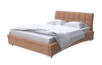 Спальная кровать Corso-1L 160x200, Микровелюр (Manhattan Брауни) в Барнауле