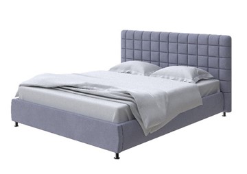 Двуспальная кровать Corso-3 200x200, Велюр (Casa Благородный серый) в Барнауле