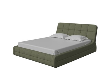 Кровать в спальню Corso-6 140x200, Искусственная шерсть (Лама Авокадо) в Барнауле