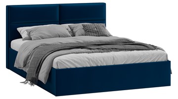 Кровать спальная Глосс Тип 1 (Велюр Confetti Blue) в Барнауле