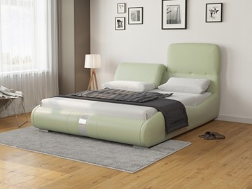 Кровать Лукка 180х200, Экокожа (Зеленое яблоко) в Барнауле