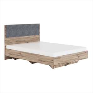 Кровать двуспальная Николь (мод.1.5) 1,8 серый текстиль, с ортопедическим основанием в Барнауле