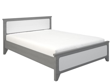Кровать 2-спальная Боринское Соня 1400, Серый/Белый в Барнауле