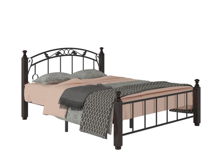 Кровать спальная Гарда 5, 160х200, черная в Барнауле - изображение 1