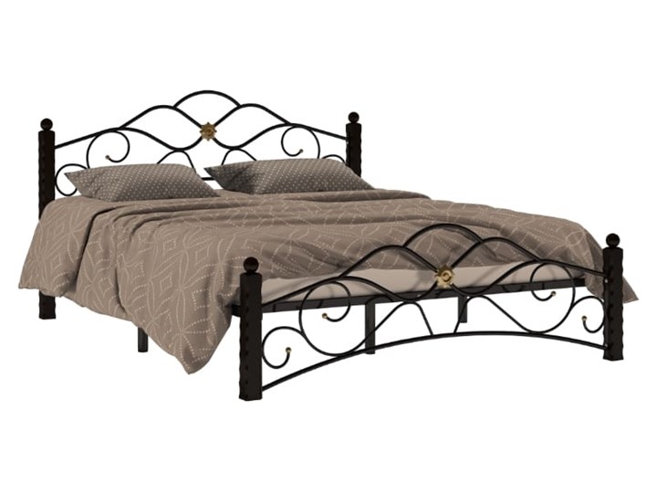 Кровать в спальню Гарда 3, 160х200, черная в Барнауле - изображение 1