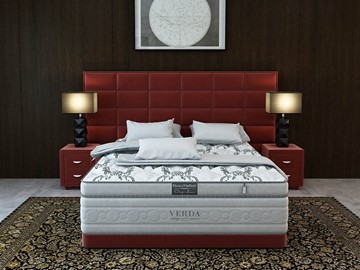 Двуспальная кровать Chocolate/Basement 180х200, Микровелюр (Manhattan Гранатовый) в Барнауле