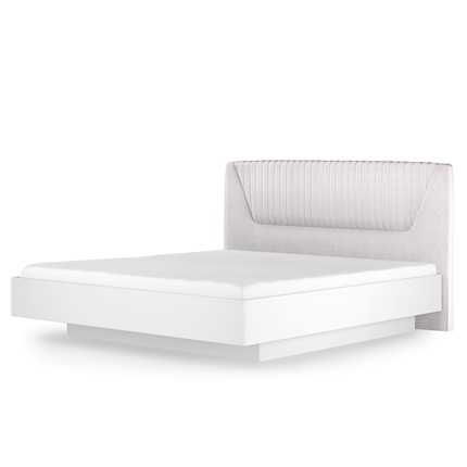 Кровать с подъемным механизмом Марсель-11 (Белый, ткань Catania white) 1400 в Барнауле - изображение