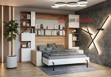 Кровать-шкаф с диваном DetalMaster Дина, 1600х2000 в Барнауле