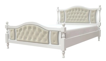 Кровать двуспальная Жасмин (Белый античный) 160х200 в Барнауле