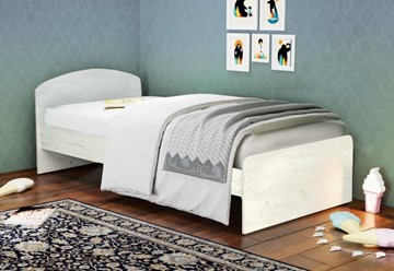 Кровать 1-спальная Версаль 800х2000 со средником и низкой ножной спинкой в Барнауле