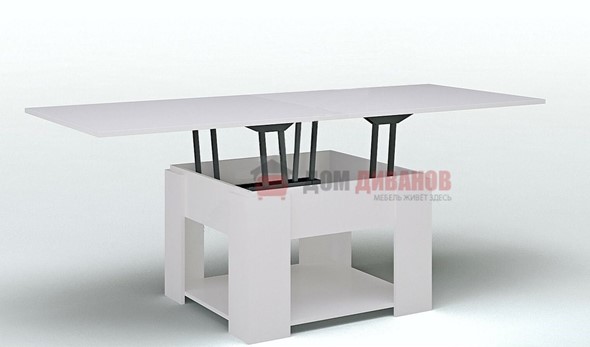 Складной стол-трансформер Модерн, белый глянец в Барнауле - изображение