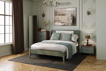 Кровать полутороспальная Бетти из массива сосны (Оливковый) 160х200 в Барнауле - предосмотр 2