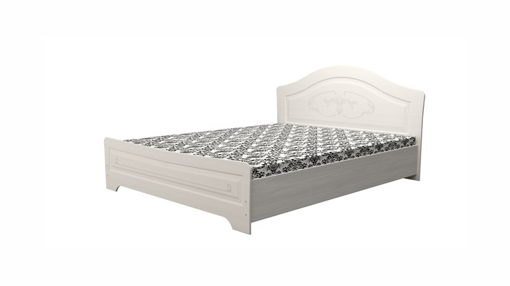 Полутороспальная кровать Ивушка-5 2000х1200 с высоким изножьем, цвет Итальянский орех в Барнауле - изображение 1