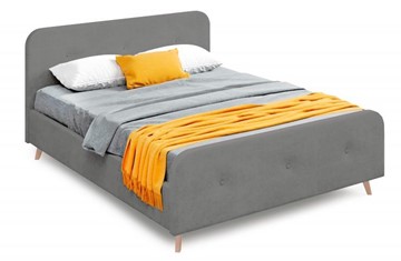 Спальная кровать Мебельград Сиерра 1400 (с основанием) Торонто серый в Барнауле