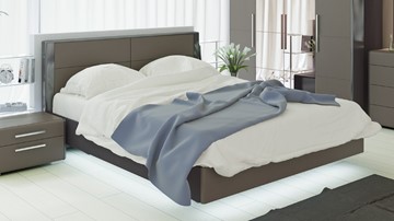 Кровать 2-спальная Наоми 1600, цвет Фон серый, Джут СМ-208.01.01 в Барнауле