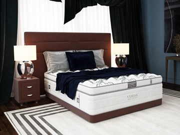 Спальная кровать Modern/Basement 180х200, Флок (Велсофт Спелая слива) в Барнауле