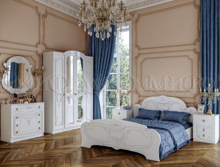 Гарнитур в спальню Мария, Белый глянец в Барнауле - изображение