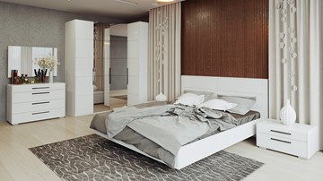 Модульная спальня Наоми №2, цвет Белый глянец в Барнауле - предосмотр 8
