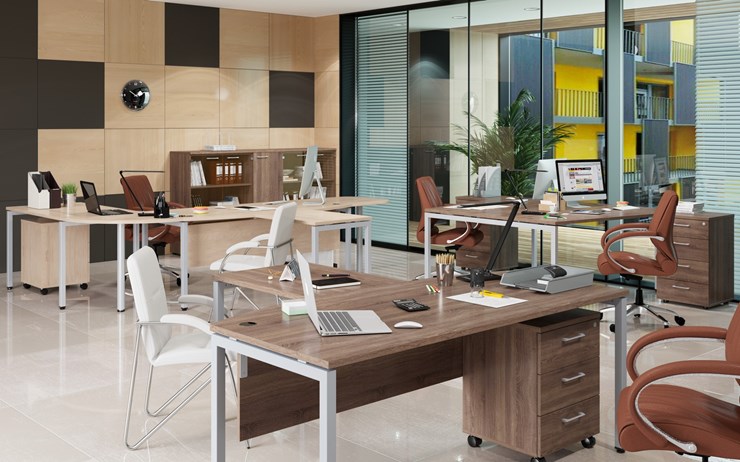 Комплект офисной мебели Xten S 1 - один стол с приставным брифингом в Барнауле - изображение