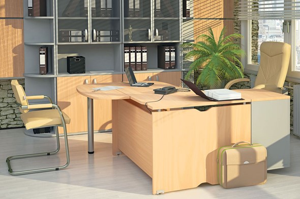 Офисный комплект мебели Милан для руководителя отдела в Барнауле - изображение
