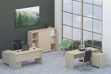Мебель для персонала Twin для 2 сотрудников со шкафом для документов в Барнауле