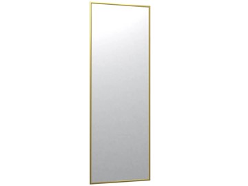 Зеркало навесное в гардероб Сельетта-5 глянец золото (1500х500х9) в Барнауле