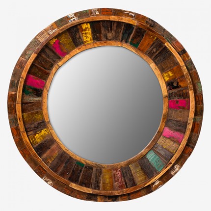 Зеркало навесное Маниша круглое в Барнауле - изображение