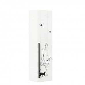 Шкаф 1-створчатый Джоли Тип 1 ЛД 535.010, Серый шелк в Барнауле