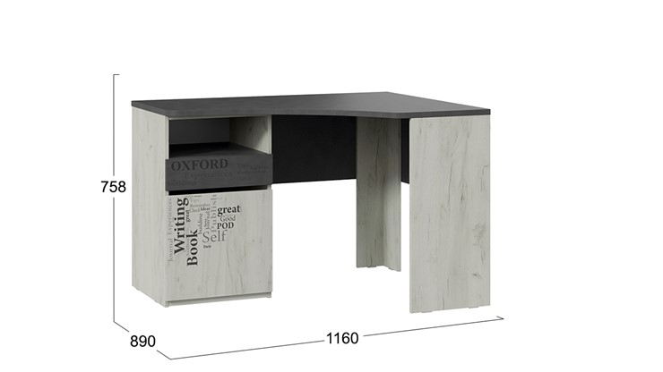 Детский угловой стол с ящиками Оксфорд-2 ТД-399.15.03 в Барнауле - изображение 5