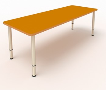 Детский стол 2-местный  (по одну сторону столешн.) СДО-3 (0-3) оранжевый (МДФ) в Барнауле