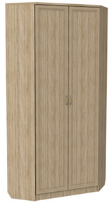 Распашной шкаф 401 угловой со штангой, цвет Дуб Сонома в Барнауле