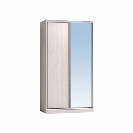 Шкаф 1200 Домашний Зеркало/ЛДСП, Бодега Светлый в Барнауле - изображение