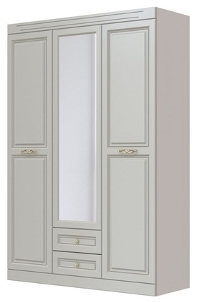 Шкаф трехдверный в спальню Олимп ШР-3 (Фисташковый) 1 зеркало в Барнауле - изображение