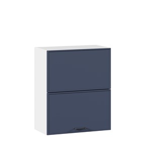 Кухонный горизонтальный шкаф 600 комбинированный Индиго ЛД 298.970.000.125, Белый/Тёмно-синий в Барнауле